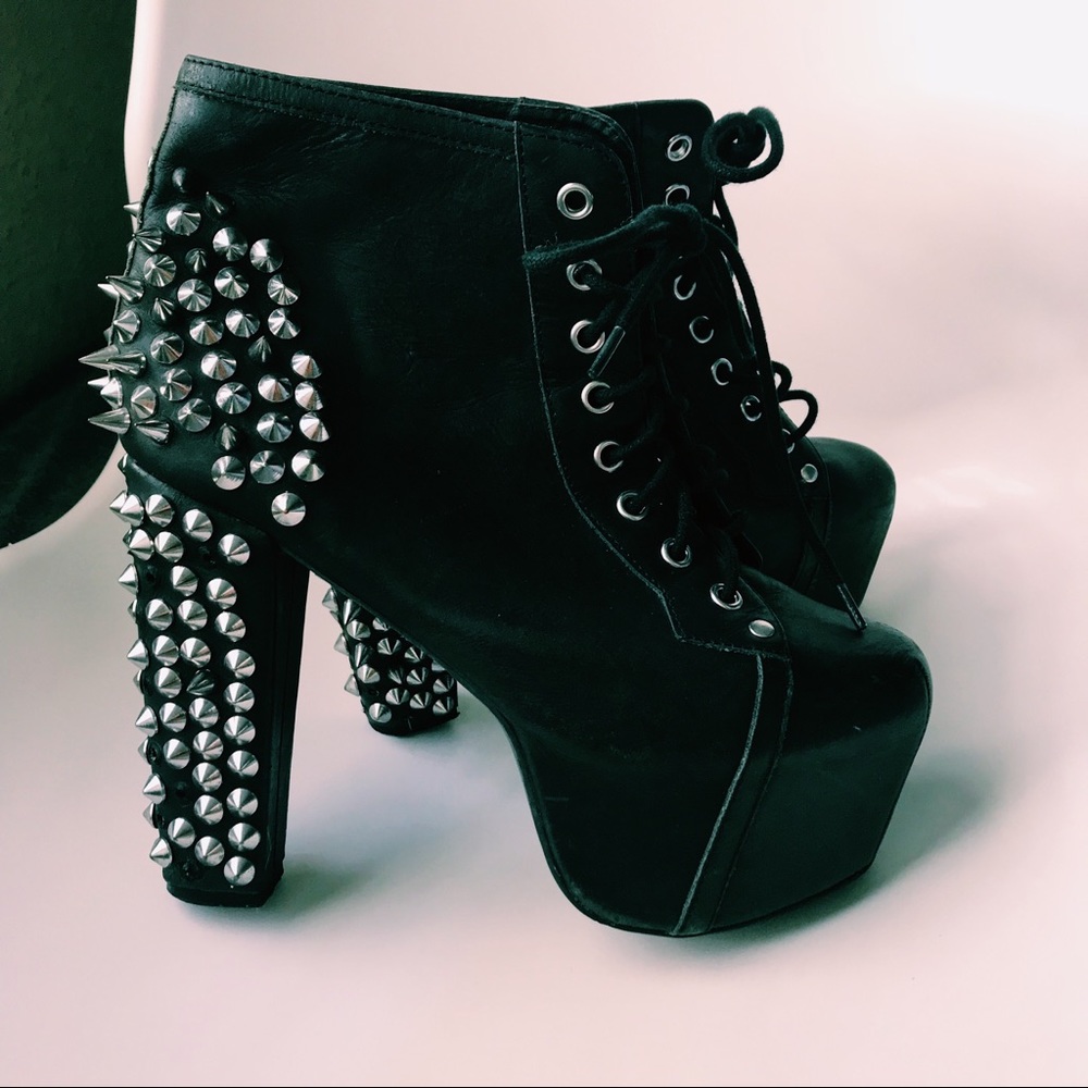 JEFFREY CAMPBELL LITA SPIKES “BLACK”